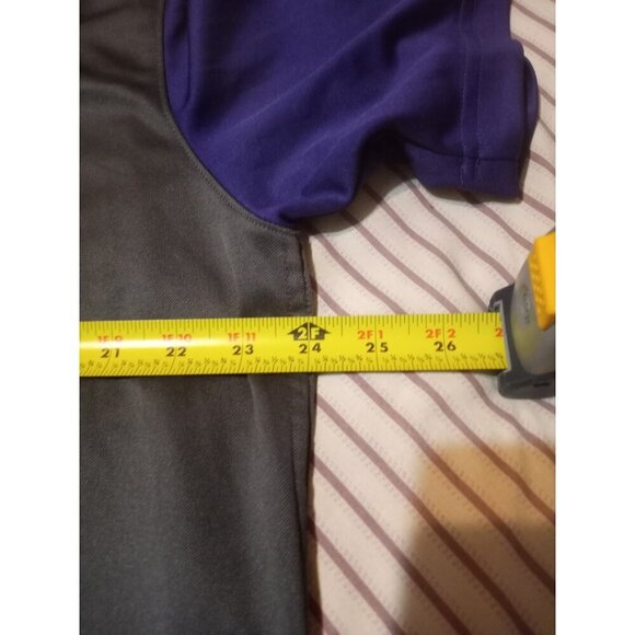 Nike Golf Polo Shirt Mens XL Gray Purple Dri-Fit UNI Iowa Short Sleeve - Picture 10 of 11